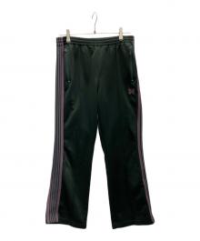 Needles（ニードルズ）の古着「Boot-Cut Track Pants」｜グリーン×パープル