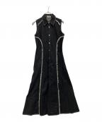 Nobleノーブル）の古着「ノースリーブワンピース」｜ブラック