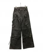 dig your own graveデグヨアオウングレイブ）の古着「レザーパンツ」｜ブラック