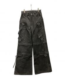 dig your own grave（デグヨアオウングレイブ）の古着「レザーパンツ」｜ブラック