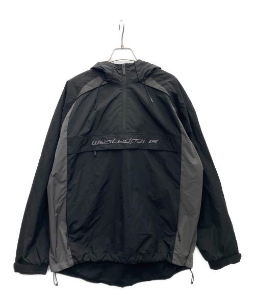 Wasted Paris（ウェイステッドパリス）WASTED PARIS (ウェイステッドパリス) ウインドブレーカー ブラック サイズ:Lの古着・服飾アイテム