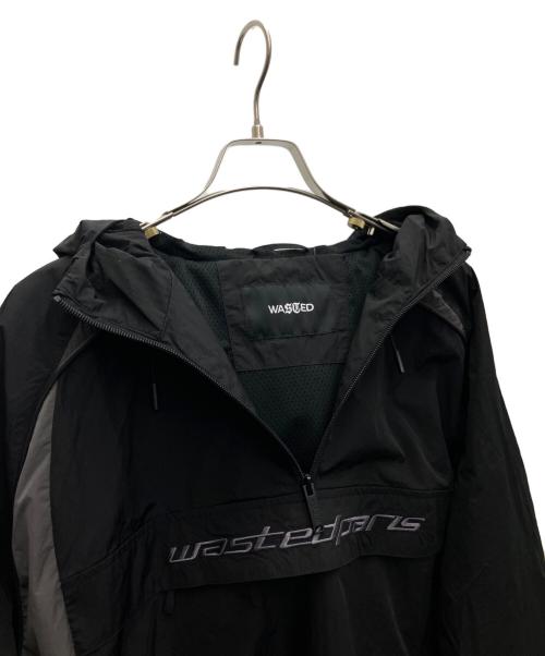 Wasted Paris（ウェイステッドパリス）WASTED PARIS (ウェイステッドパリス) ウインドブレーカー ブラック サイズ:Lの古着・服飾アイテム
