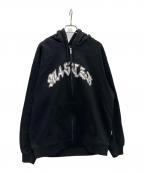 Wasted Parisウェイステッドパリス）の古着「ジップパーカー」｜ブラック