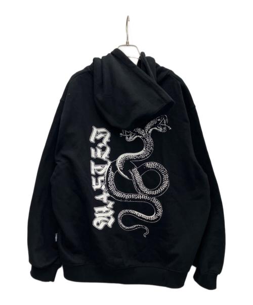 Wasted Paris（ウェイステッドパリス）WASTED PARIS (ウェイステッドパリス) ジップパーカー ブラック サイズ:XLの古着・服飾アイテム