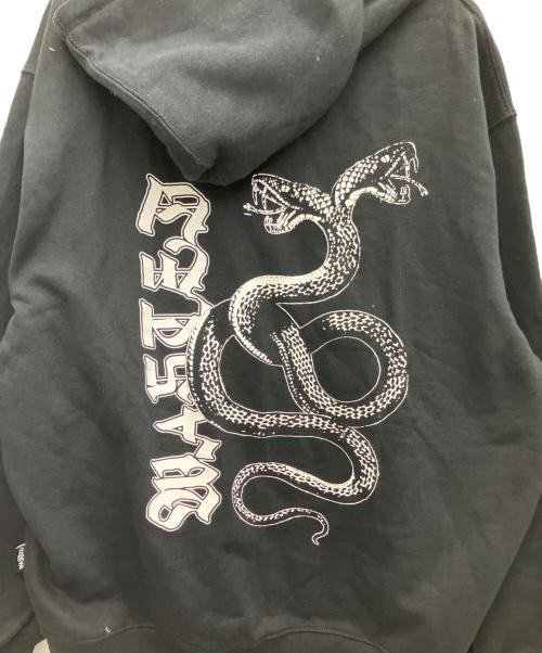 Wasted Paris（ウェイステッドパリス）WASTED PARIS (ウェイステッドパリス) ジップパーカー ブラック サイズ:XLの古着・服飾アイテム