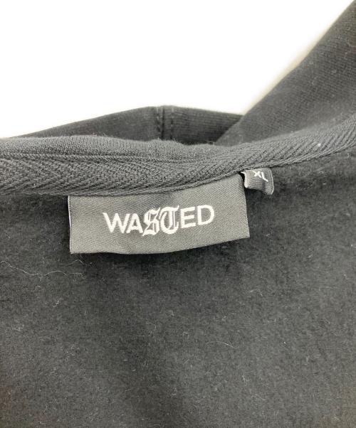 Wasted Paris（ウェイステッドパリス）WASTED PARIS (ウェイステッドパリス) ジップパーカー ブラック サイズ:XLの古着・服飾アイテム