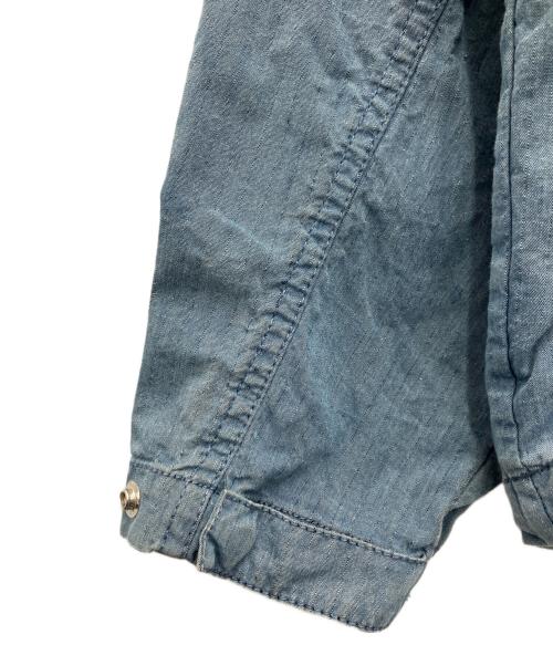 THE NORTHFACE PURPLELABEL（ザ・ノースフェイス パープルレーベル）THE NORTHFACE PURPLELABEL (ザ・ノースフェイス パープルレーベル) Indigo Mountain Wind Pullover インディゴ×ネイビー サイズ:Lの古着・服飾アイテム