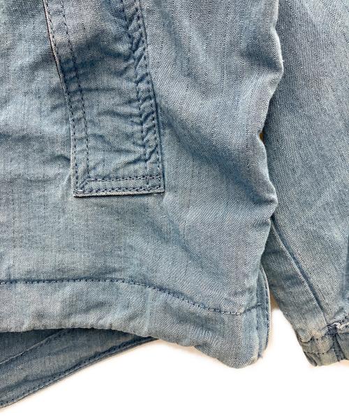 THE NORTHFACE PURPLELABEL（ザ・ノースフェイス パープルレーベル）THE NORTHFACE PURPLELABEL (ザ・ノースフェイス パープルレーベル) Indigo Mountain Wind Pullover インディゴ×ネイビー サイズ:Lの古着・服飾アイテム