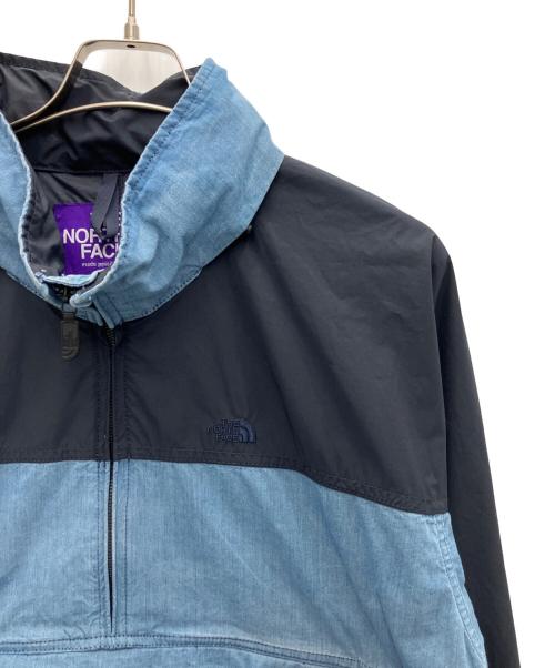 THE NORTHFACE PURPLELABEL（ザ・ノースフェイス パープルレーベル）THE NORTHFACE PURPLELABEL (ザ・ノースフェイス パープルレーベル) Indigo Mountain Wind Pullover インディゴ×ネイビー サイズ:Lの古着・服飾アイテム