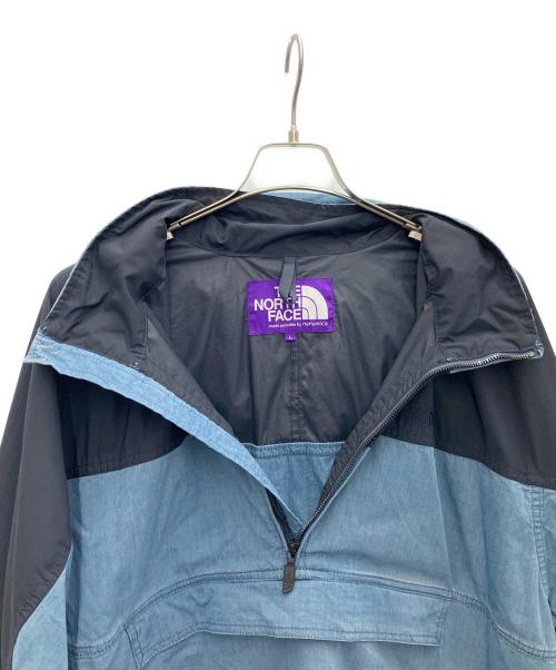 THE NORTHFACE PURPLELABEL（ザ・ノースフェイス パープルレーベル）THE NORTHFACE PURPLELABEL (ザ・ノースフェイス パープルレーベル) Indigo Mountain Wind Pullover インディゴ×ネイビー サイズ:Lの古着・服飾アイテム