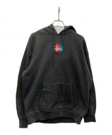 stussy（ステューシー）の古着「プルオーバーパーカー」｜ブラック