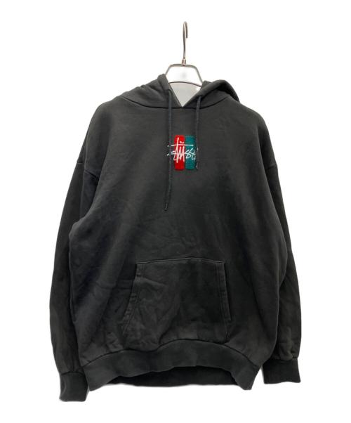 stussy（ステューシー）stussy (ステューシー) プルオーバーパーカー ブラック サイズ:Sの古着・服飾アイテム