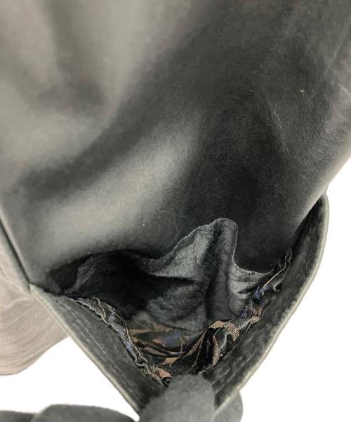 -（-）- (-) レザージャケット ブラック サイズ:-の古着・服飾アイテム