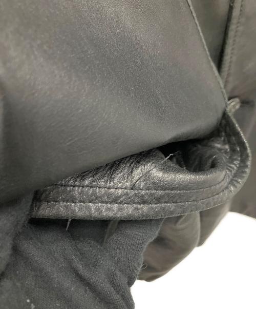 -（-）- (-) レザージャケット ブラック サイズ:-の古着・服飾アイテム