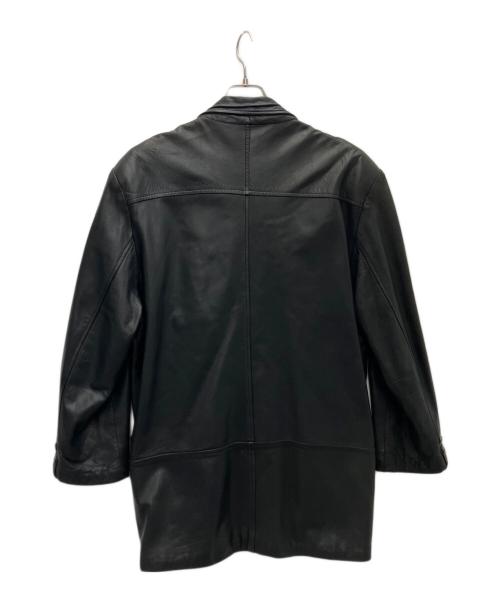 -（-）- (-) レザージャケット ブラック サイズ:-の古着・服飾アイテム