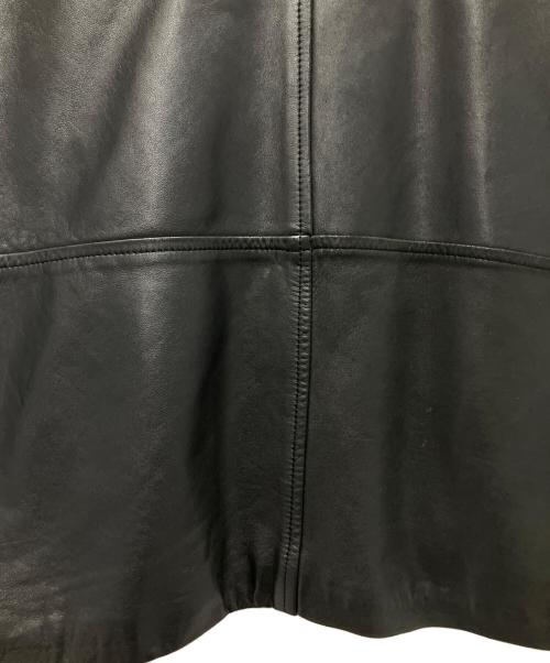 -（-）- (-) レザージャケット ブラック サイズ:-の古着・服飾アイテム