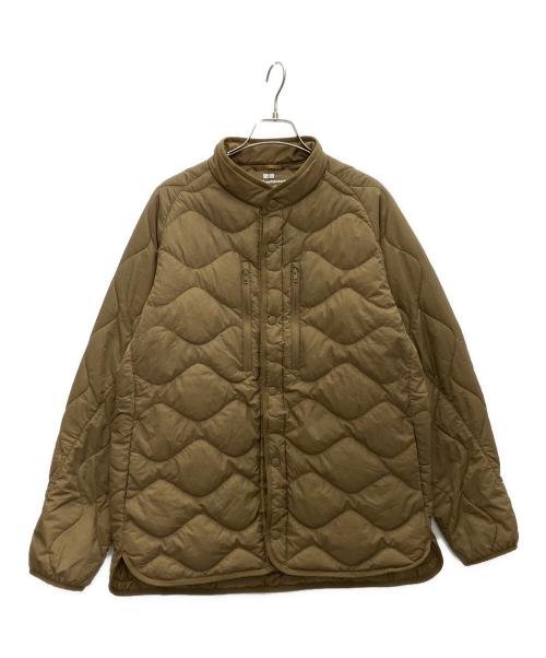 UNIQLO（ユニクロ）UNIQLO (ユニクロ) WHITE MOUNTAINEERING (ホワイトマウンテ二アニング) ダウンジャケット ブラウン サイズ:Lの古着・服飾アイテム