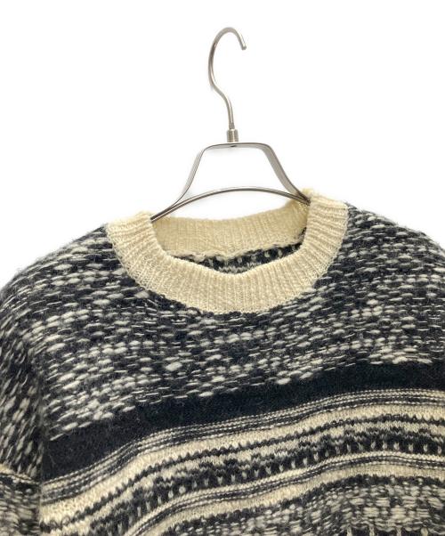 ticca（ティッカ）ticca (ティッカ) 厚手ニット ベージュ×ブラック サイズ:SIZEFREEの古着・服飾アイテム