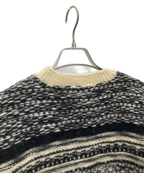 ticca（ティッカ）ticca (ティッカ) 厚手ニット ベージュ×ブラック サイズ:SIZEFREEの古着・服飾アイテム