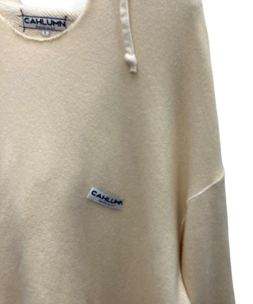 CAHLUMN（カウラム）CAHLUMN (カウラム) プルオーバーパーカー アイボリー サイズ:Lの古着・服飾アイテム