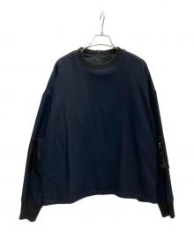 RIM.ARK（リムアーク）の古着「Combination melton square PO」｜ネイビー