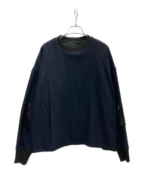 RIM.ARK（リムアーク）RIM.ARK (リムアーク) Combination melton square PO ネイビー サイズ:SIZEFREEの古着・服飾アイテム