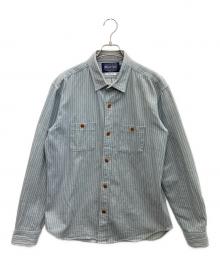 WILLCOX & GIBBS（ウィルコックス ＆ ギブス）の古着「長袖シャツ」｜スカイブルー