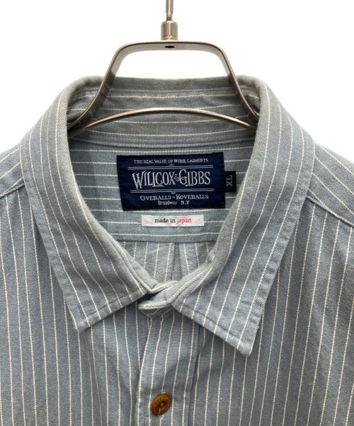 WILLCOX & GIBBS（ウィルコックス ＆ ギブス）WILLCOX & GIBBS (ウィルコックス ＆ ギブス) 長袖シャツ スカイブルー サイズ:XLの古着・服飾アイテム