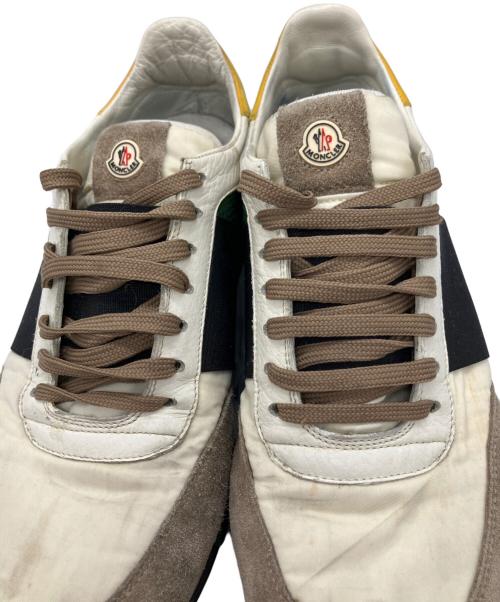 MONCLER（モンクレール）MONCLER (モンクレール) ローカットスニーカー ホワイト×ネイビー×グリーン サイズ:SIZE41の古着・服飾アイテム
