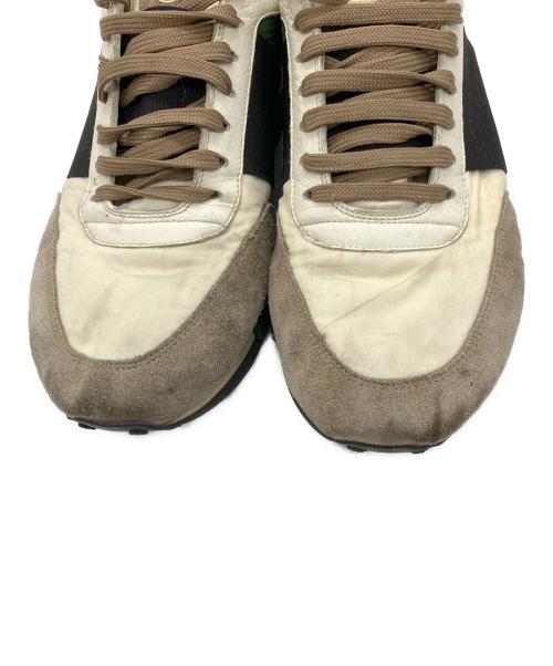 MONCLER（モンクレール）MONCLER (モンクレール) ローカットスニーカー ホワイト×ネイビー×グリーン サイズ:SIZE41の古着・服飾アイテム