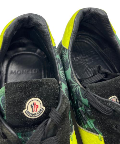 MONCLER（モンクレール）MONCLER (モンクレール) ローカットスニーカー ブラック×グリーン サイズ:26の古着・服飾アイテム