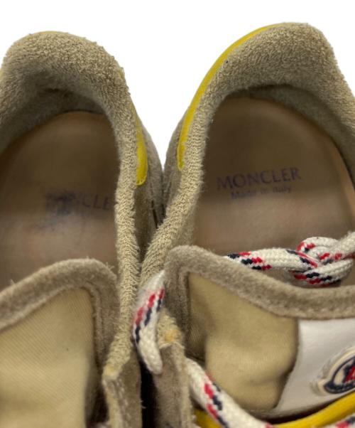 MONCLER（モンクレール）MONCLER (モンクレール) ローカットスニーカー ベージュ サイズ:26の古着・服飾アイテム