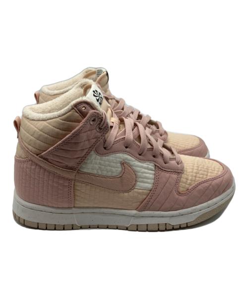 NIKE（ナイキ）NIKE (ナイキ) NIKE W DUNK HIGH LX NEXT NATURE PEARL WHITE/SAIL-RATTAN-PINK OXFORD ベージュ×ピンク サイズ:24.5の古着・服飾アイテム