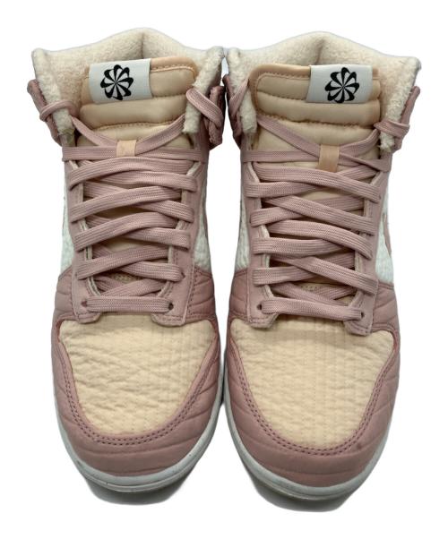 NIKE（ナイキ）NIKE (ナイキ) NIKE W DUNK HIGH LX NEXT NATURE PEARL WHITE/SAIL-RATTAN-PINK OXFORD ベージュ×ピンク サイズ:24.5の古着・服飾アイテム