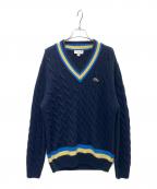 LACOSTEラコステ）の古着「ニット」｜ネイビー
