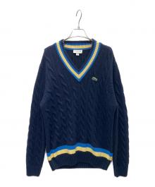 LACOSTE（ラコステ）の古着「ニット」｜ネイビー