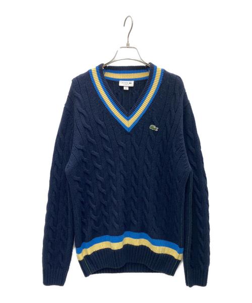 LACOSTE（ラコステ）LACOSTE (ラコステ) ニット ネイビー サイズ:Lの古着・服飾アイテム