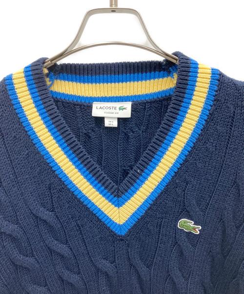 LACOSTE（ラコステ）LACOSTE (ラコステ) ニット ネイビー サイズ:Lの古着・服飾アイテム