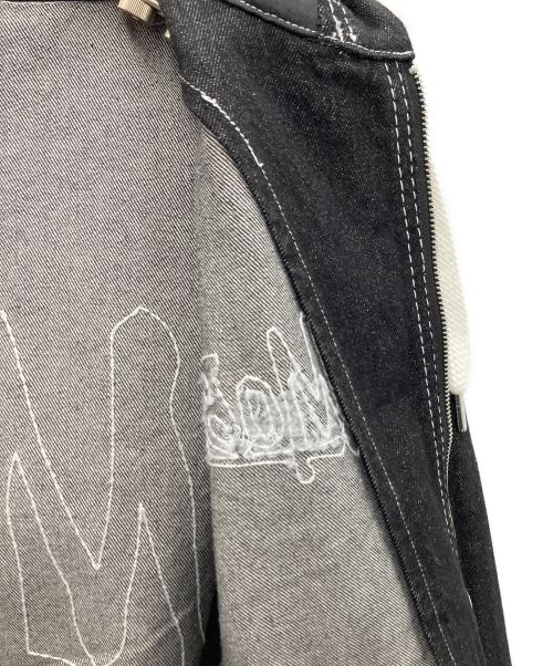 MOBB（モブ）MoBB (モブ) FAT STITCH DENIM JACKET ブラック サイズ:Sの古着・服飾アイテム