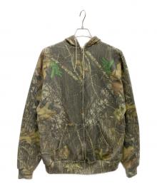 JERZEES（ジャージーズ）の古着「ジップパーカー」｜オリーブ