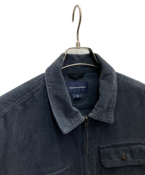thisisneverthat（ディスイズネバーザット）thisisneverthat (ディスイズネバーザット) コーデュロイジャケット ネイビー サイズ:Mの古着・服飾アイテム