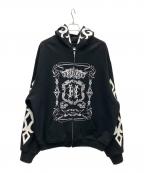 E RIN AI Eエリンアイエ）の古着「ジップパーカー」｜ブラック