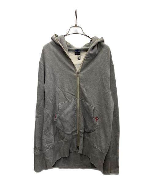 THE KING OF GAMES（ザキングオブゲームス）THE KING OF GAMES (ザキングオブゲームス) ジップパーカー グレー サイズ:Ｌの古着・服飾アイテム