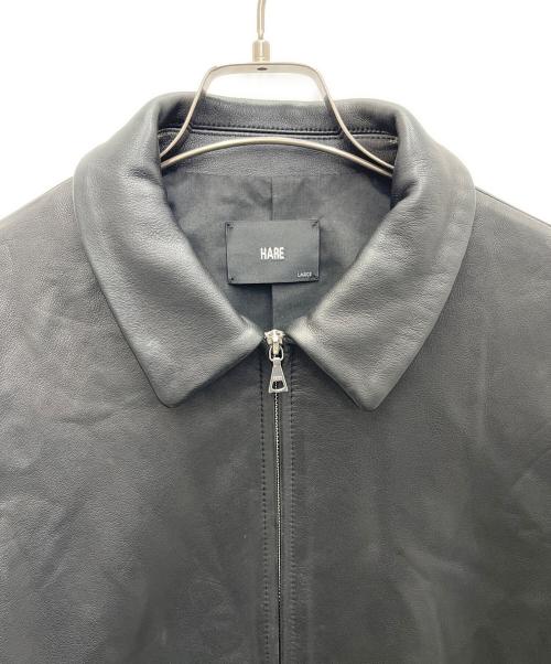 HARE（ハレ）HARE (ハレ) ラムレザージャケット ブラック サイズ:Lの古着・服飾アイテム