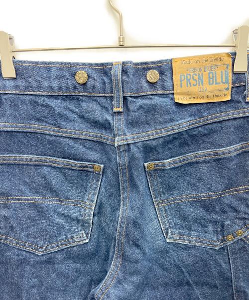 PRISON BLUES（プリズンブルース）PRISON BLUES (プリズンブルース) ダブルニーデニムパンツ インディゴ サイズ:SIZE 76cm (W30)の古着・服飾アイテム