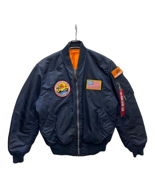 ALPHA（アルファ）ALPHA (アルファ) MA-1ジャケット ネイビー サイズ:Mの古着・服飾アイテム