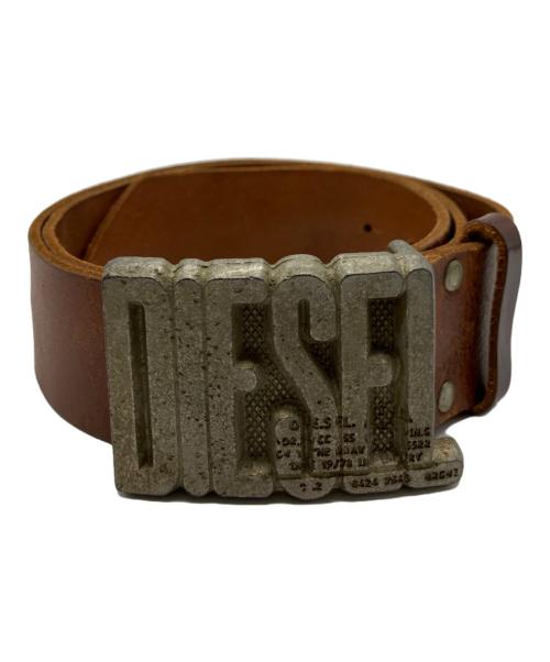 DIESEL（ディーゼル）DIESEL (ディーゼル) レザーベルト ブラウンの古着・服飾アイテム