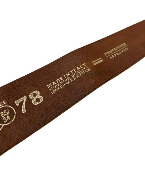 DIESEL（ディーゼル）DIESEL (ディーゼル) レザーベルト ブラウンの古着・服飾アイテム