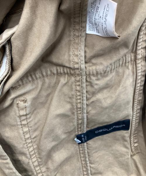 DSQUARED2（ディースクエアード）DSQUARED2 (ディースクエアード) ミリタリーテーラードジャケット ベージュ サイズ:SIZE 44の古着・服飾アイテム