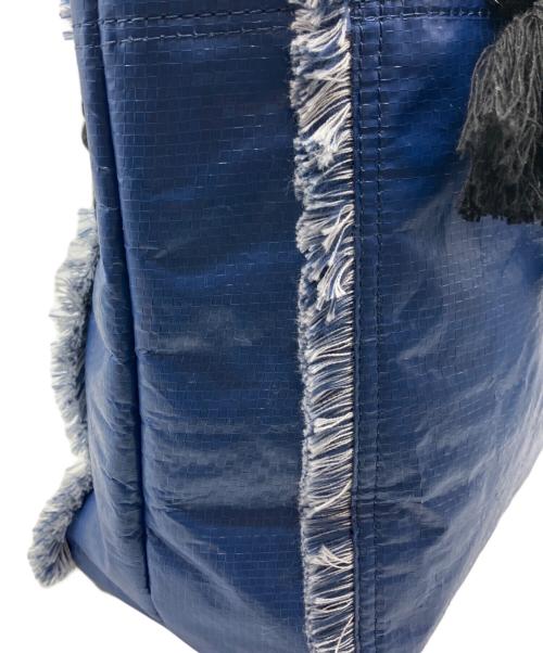 SARACASA（サラカーサ）SARACASA (サラカーサ) ハンドバッグ アイボリー×ブルーの古着・服飾アイテム